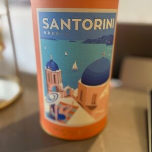 DesignWorks Ink Puzzle Santorini Beautiful Coral and Gold DecorativeTin